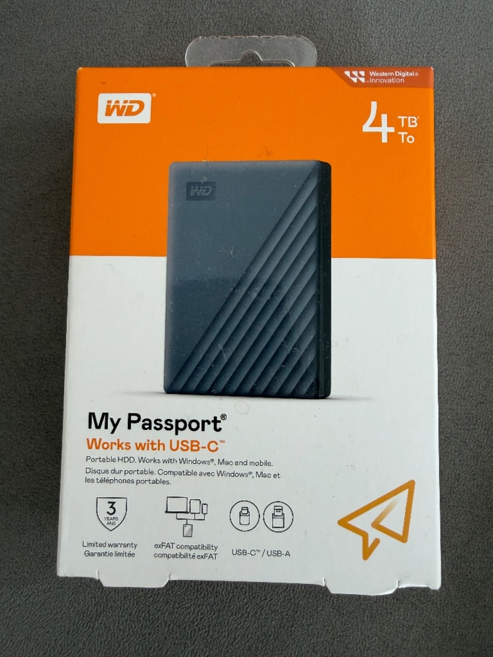 Western Digital My Passport 4TB in Black